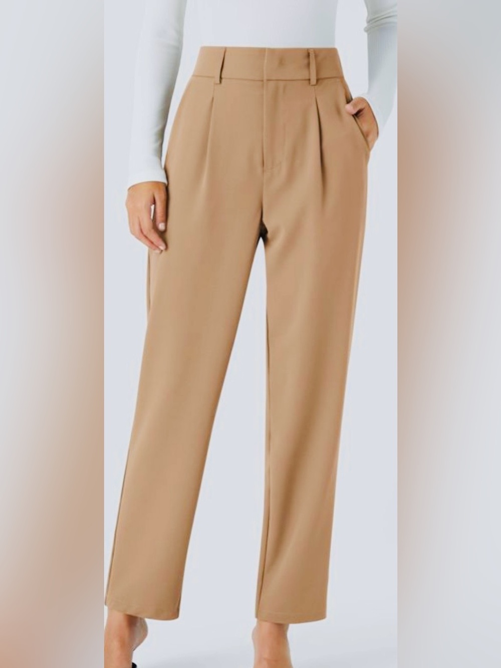XLARGE   HALARA HIGH WAISTED PLICATED WORK PANTS